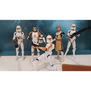Star Wars Clone Wars Obi‑Wan Kenobi, Commander Cody & 212th Clone Trooper Squad